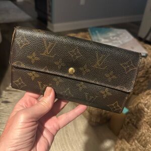 Authentic Louis Vuitton Monogram Continental Wallet - Brown/Gold